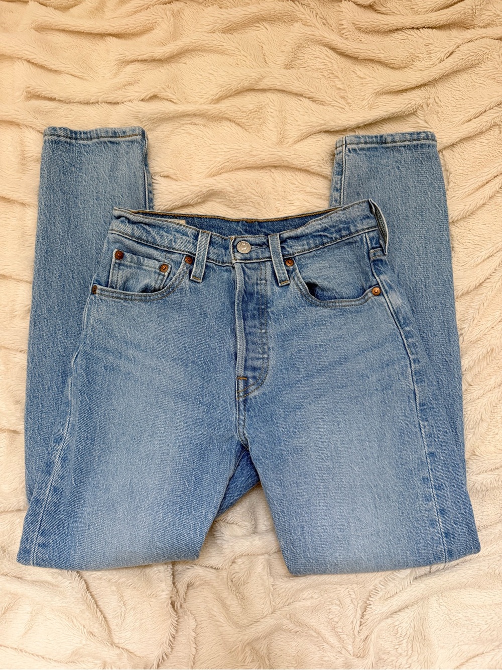 Levi’s 501 Premium Denim jeans straight-leg original Sz 24x28 women's